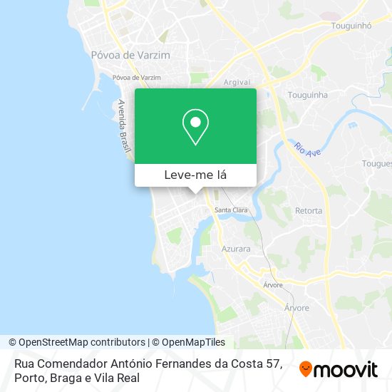 Rua Comendador António Fernandes da Costa 57 mapa