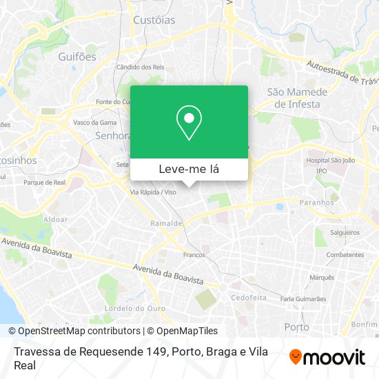 Travessa de Requesende 149 mapa