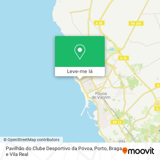 Pavilhão do Clube Desportivo da Póvoa mapa