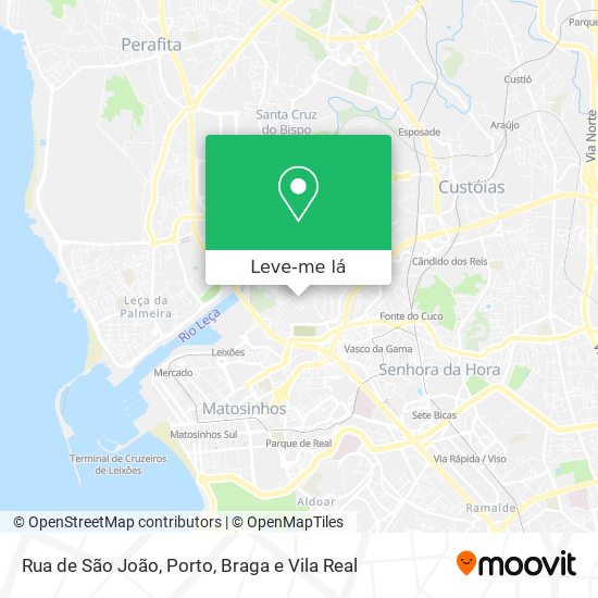 Rua de São João mapa