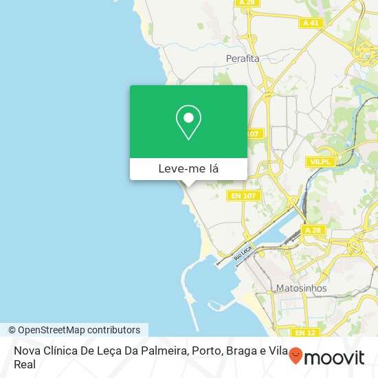 Nova Clínica De Leça Da Palmeira mapa