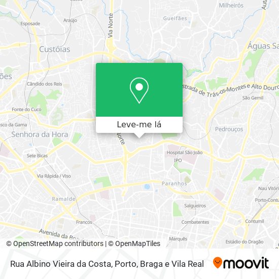 Rua Albino Vieira da Costa mapa