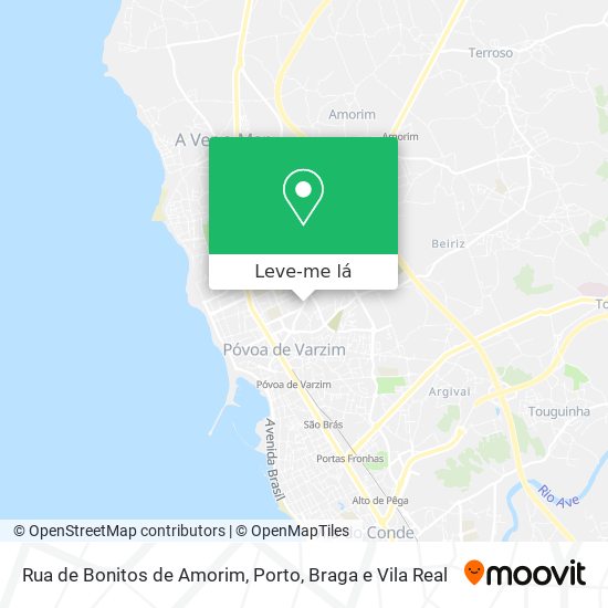 Rua de Bonitos de Amorim mapa