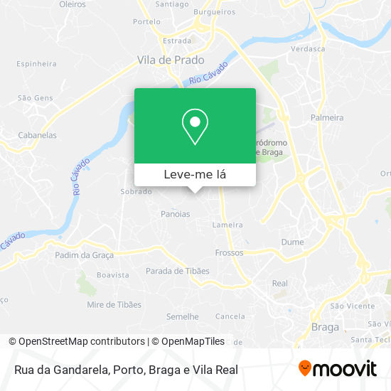 Rua da Gandarela mapa