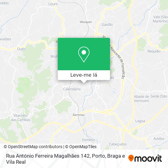 Rua António Ferreira Magalhães 142 mapa