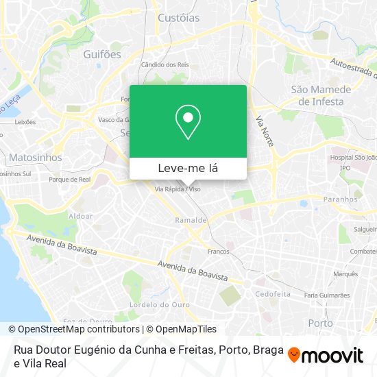 Rua Doutor Eugénio da Cunha e Freitas mapa