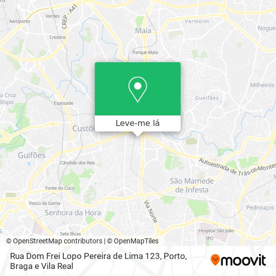 Rua Dom Frei Lopo Pereira de Lima 123 mapa