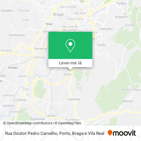 Rua Doutor Pedro Carvalho mapa