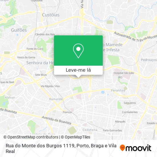 Rua do Monte dos Burgos 1119 mapa