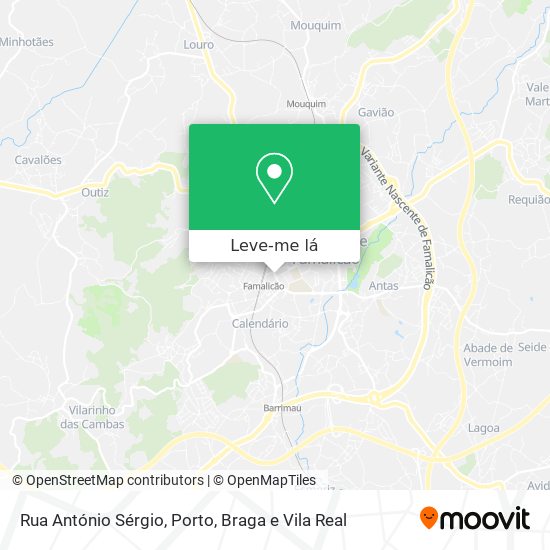 Rua António Sérgio mapa