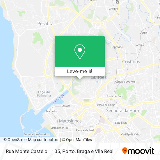 Rua Monte Castêlo 1105 mapa