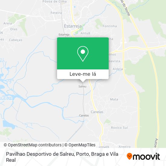 Pavilhao Desportivo de Salreu mapa