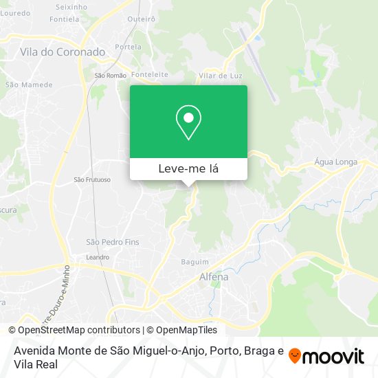 Avenida Monte de São Miguel-o-Anjo mapa