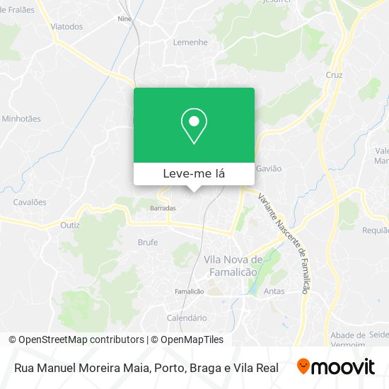 Rua Manuel Moreira Maia mapa