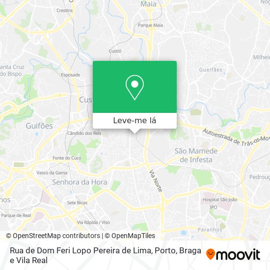 Rua de Dom Feri Lopo Pereira de Lima mapa