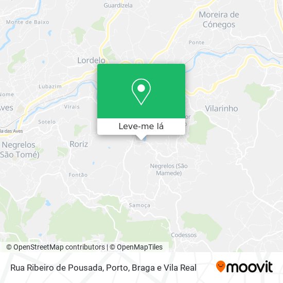 Rua Ribeiro de Pousada mapa