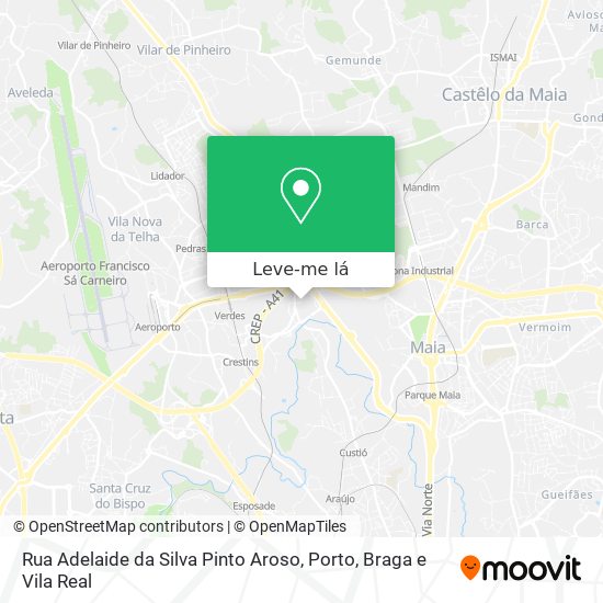 Rua Adelaide da Silva Pinto Aroso mapa