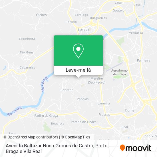 Avenida Baltazar Nuno Gomes de Castro mapa