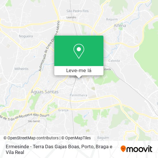 Ermesinde - Terra Das Gajas Boas mapa
