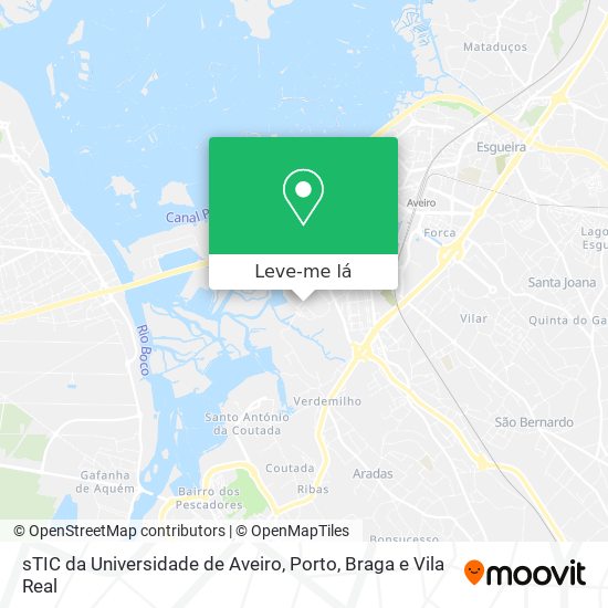 sTIC da Universidade de Aveiro mapa