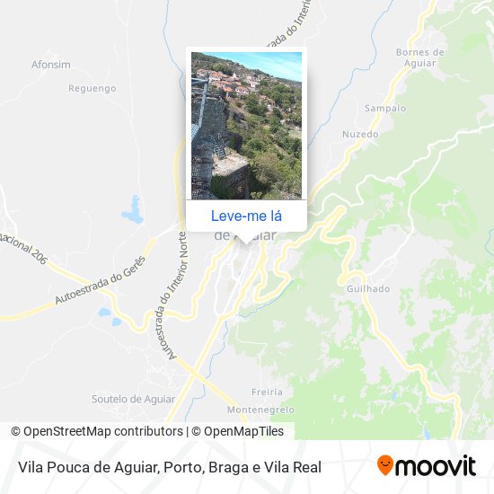 Vila Pouca de Aguiar mapa