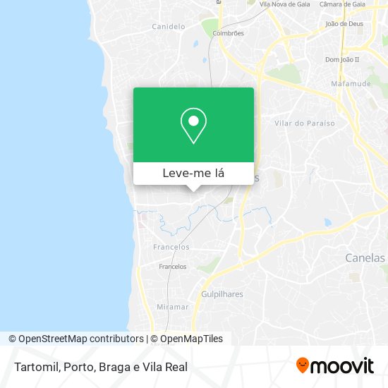 Tartomil mapa