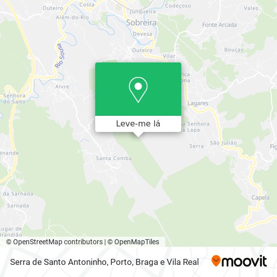 Serra de Santo Antoninho mapa