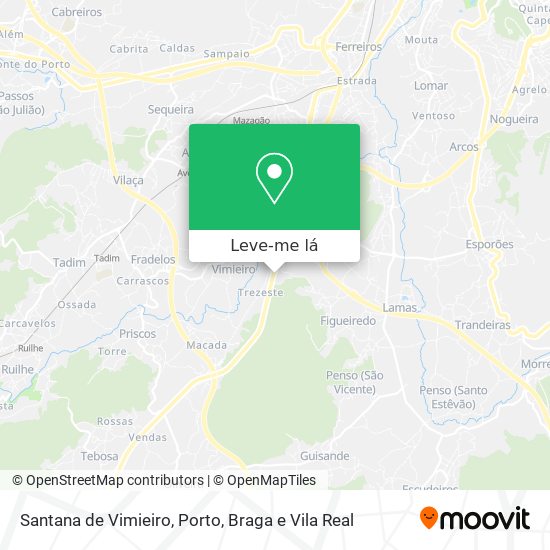 Santana de Vimieiro mapa