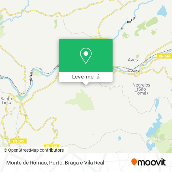 Monte de Romão mapa
