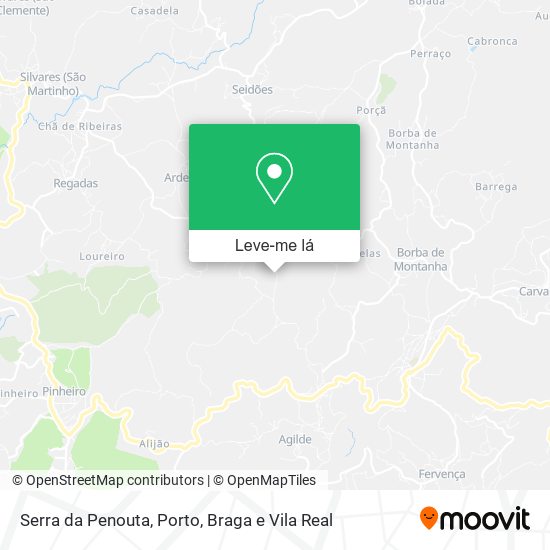 Serra da Penouta mapa