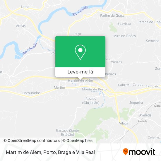 Martim de Além mapa