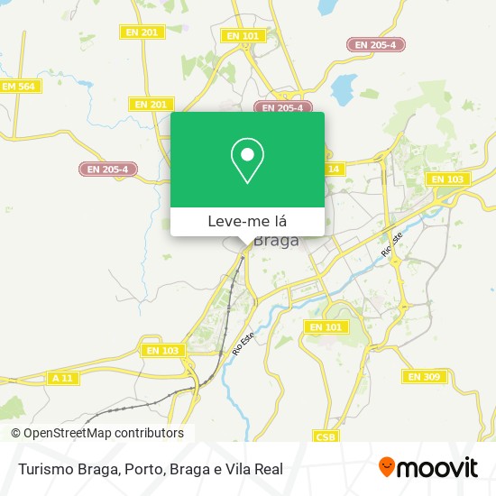 Turismo Braga mapa
