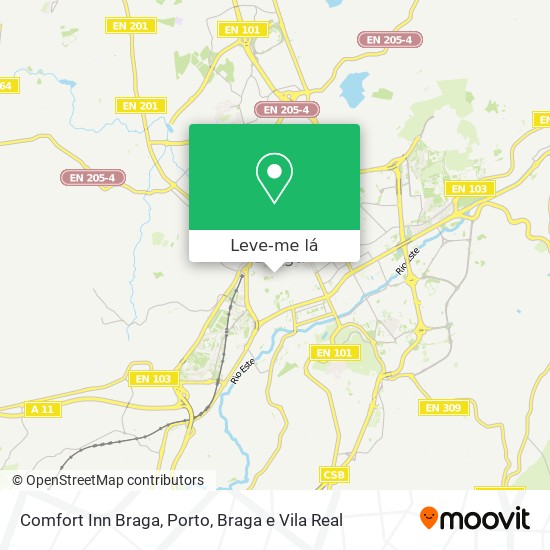 Comfort Inn Braga mapa