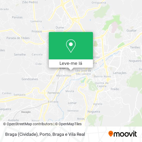 Braga (Cividade) mapa
