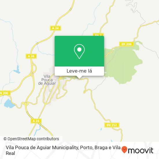 Vila Pouca de Aguiar Municipality mapa