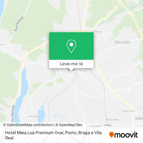 Hotel Meia Lua Premium Ovar mapa