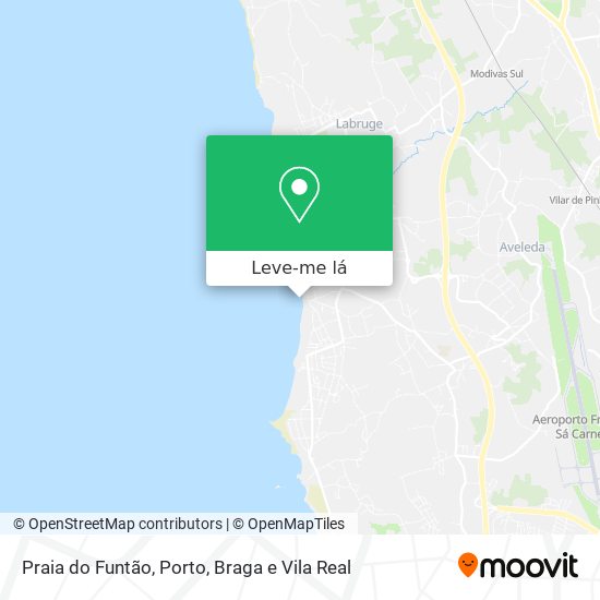 Praia do Funtão mapa