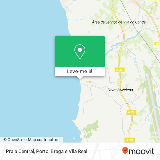 Praia Central mapa