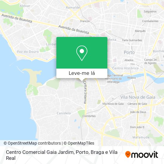 Centro Comercial Gaia Jardim mapa