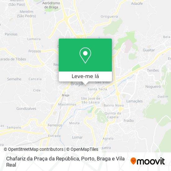 Chafariz da Praça da República mapa