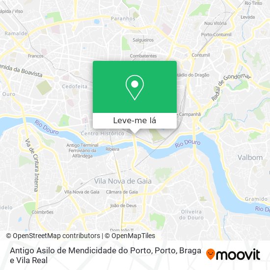 Antigo Asilo de Mendicidade do Porto mapa