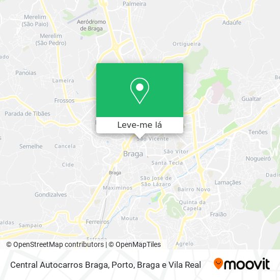 Central Autocarros Braga mapa