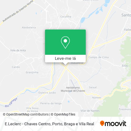 E.Leclerc - Chaves Centro mapa