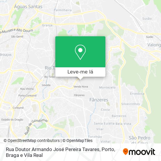 Rua Doutor Armando José Pereira Tavares mapa