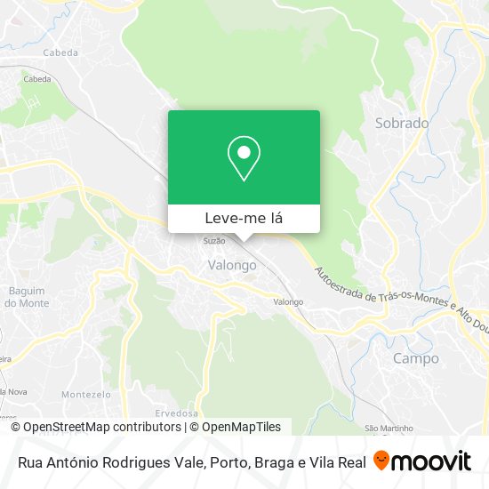 Rua António Rodrigues Vale mapa