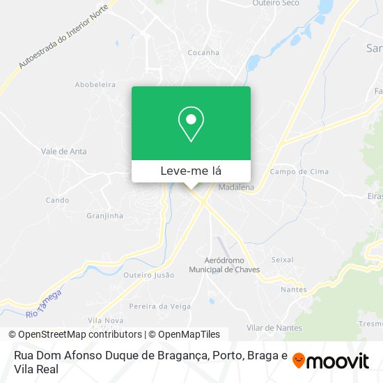 Rua Dom Afonso Duque de Bragança mapa