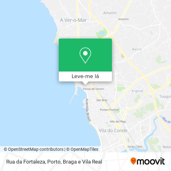 Rua da Fortaleza mapa