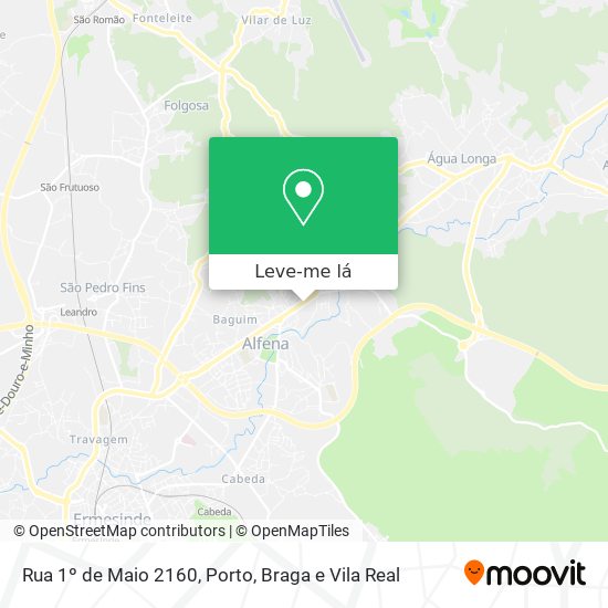 Rua 1º de Maio 2160 mapa