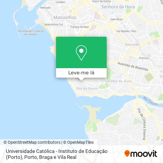 Universidade Católica - Instituto de Educação (Porto) mapa