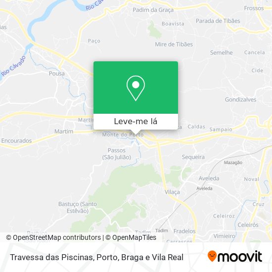 Travessa das Piscinas mapa